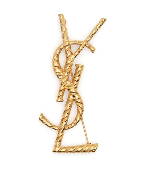 ysl gold brooch|ysl brooch men.